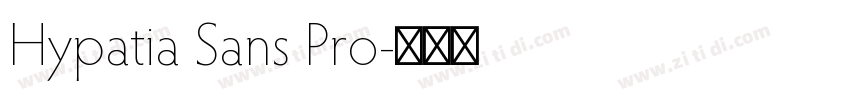 Hypatia Sans Pro字体转换